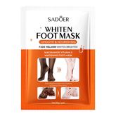 SADOER Whitening Foot Mask – Exfoliating Foot Peel for Soft, Smooth & Bright Feet | Hydrating Repair Socks