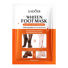 SADOER Whitening Foot Mask – Exfoliating Foot Peel for Soft, Smooth & Bright Feet | Hydrating Repair Socks