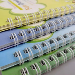 Kids Magic Practice Books - 4 Reusable Magic Books With 10 Pen Refills.