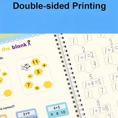 Kids Magic Practice Books - 4 Reusable Magic Books With 10 Pen Refills.