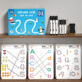 Reusable Educational Tracing Work Book For Kids 64 Pages