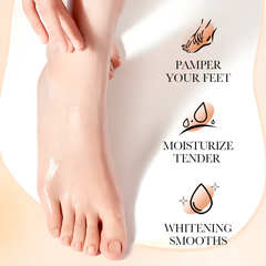 SADOER Whitening Foot Mask – Exfoliating Foot Peel for Soft, Smooth & Bright Feet | Hydrating Repair Socks